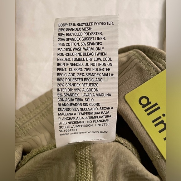 All In Motion Ultra High Rise Leggings Size XS Olive Green - Picture 7 of 10